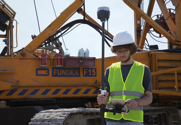 technician with an ipad